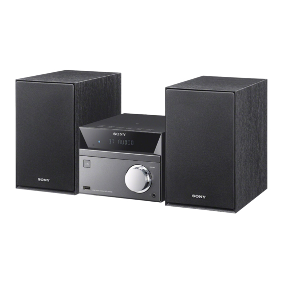 Sony CMT-SBT40D Manual De Instrucciones