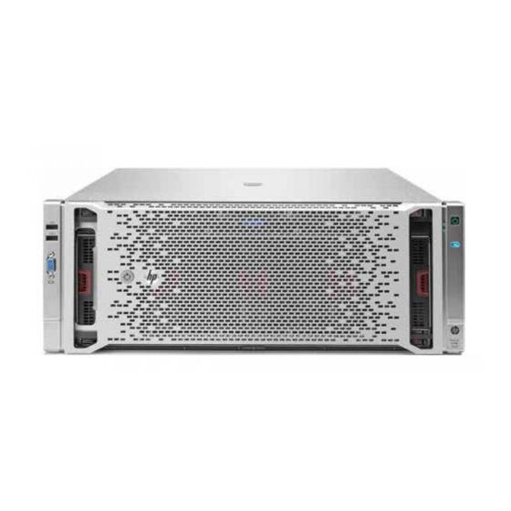 HP ProLiant DL580 Gen8 Guía De Usuario