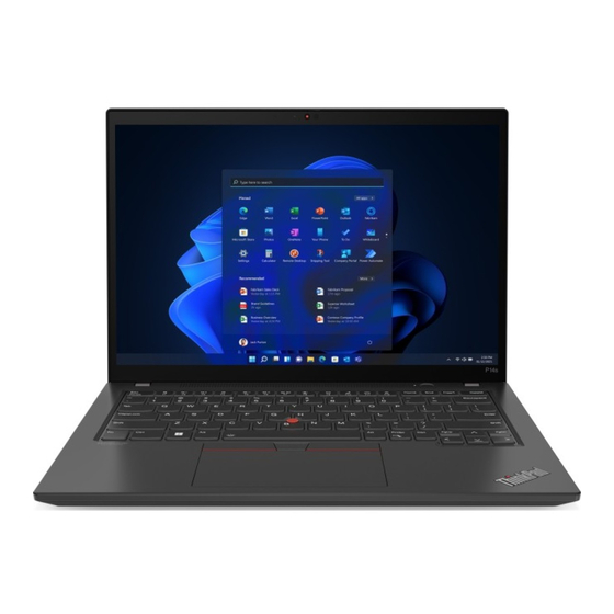 Lenovo ThinkPad T14 Gen 4 Manual Del Usuario