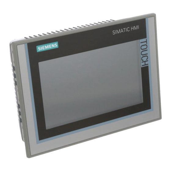 SIEMENS SIMATIC HMI SERIE INSTRUCCIONES DE SERVICIO Descargar En PDF ...