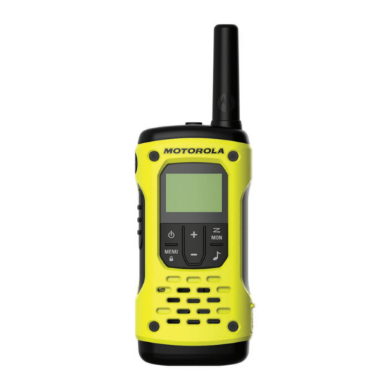 Motorola TALKABOUT T92 H2O Manuales