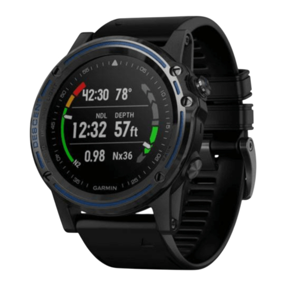 Garmin DESCENT MK1 Manual Del Usuario