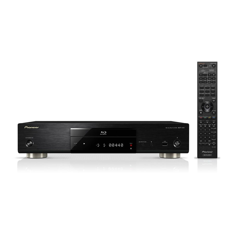 Pioneer BDP-440 Manual De Instrucciones