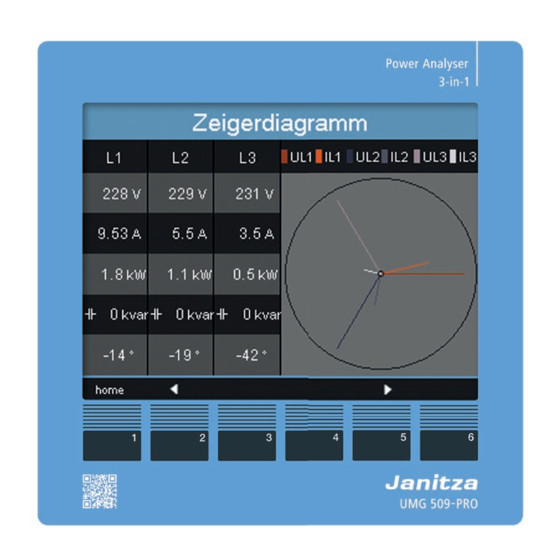 janitza UMG 509-Pro Manual Del Usuario