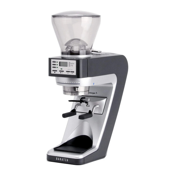 Baratza Sette 270 Guia De Inicio Rapido
