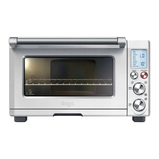 Sage Smart Oven Pro BOV820 Guía Rápida De Inicio