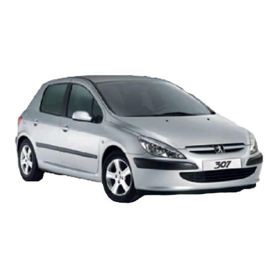 PEUGEOT 307 2002 Manual Del Usuario