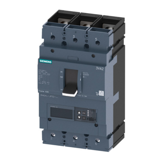 Siemens 3VA2-JP Serie Instructivo