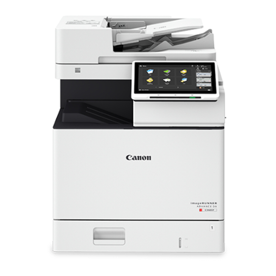 Canon imageRUNNER ADVANCE DX C568iFZ Inicio Rápido