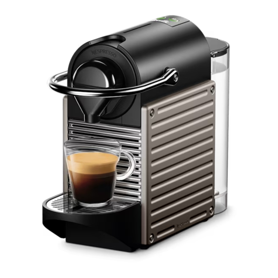 Nespresso PIXIE Serie Manuales