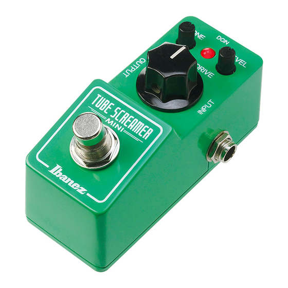 Ibanez TUBE SCREAMER MINI Manual Del Usuario