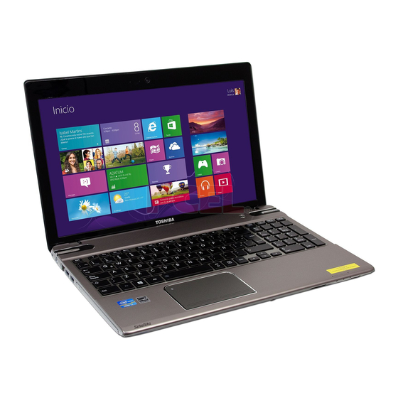 Toshiba Satellite P800 Serie Manual Del Usuario