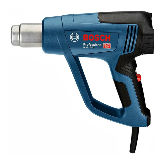 Bosch GHG16-50 Professional Manual Del Usuario
