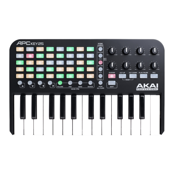 Akai Professional APC Key 25 Guia Del Usuario