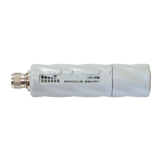 MikroTik GrooveA 52 Guía Rápida