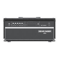 Behringer ULTRABASS BVT4500H Manual De Instrucciones