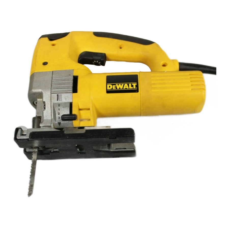 Dewalt DW322/DW321/DW323/DW324 - Manual de la caladora | ManualsLib