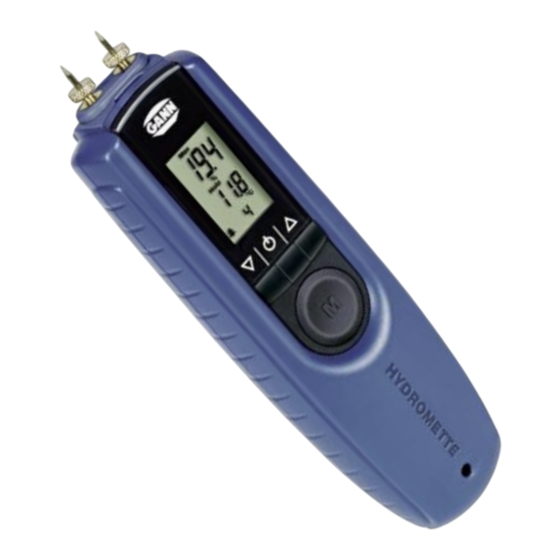 Gann HYDROMETTE BL COMPACT Manual De Instrucciones