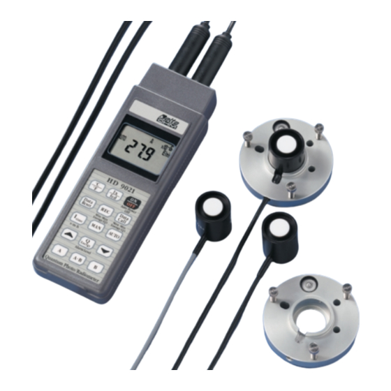 Delta OHM HD 9021 Manual Del Usuario