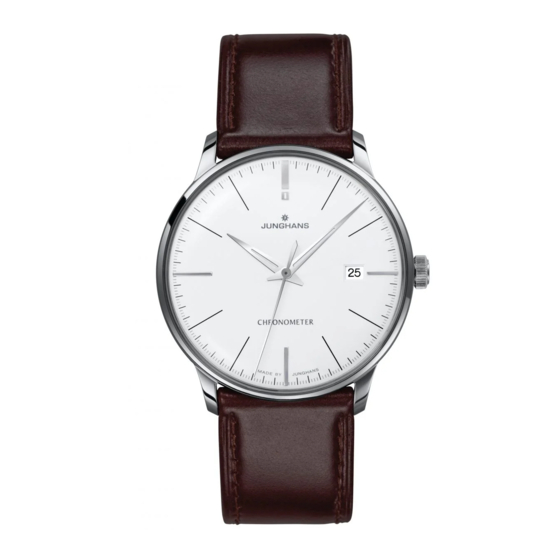 Junghans J820.3 Guia De Inicio Rapido