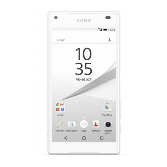 Sony Xperia Z5 Compact E5803 Guia Del Usuario