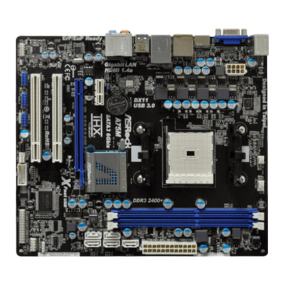 ASROCK A75M Manual Del Usuario
