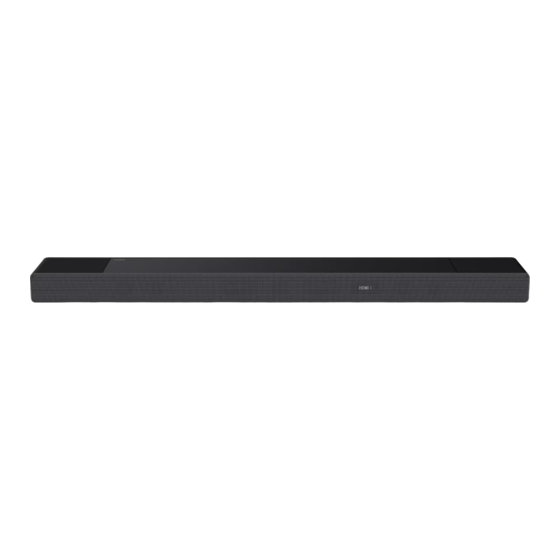 Sony HT-A7000 Manual De Instrucciones