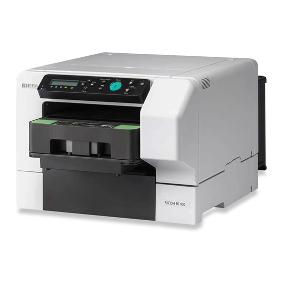 Ricoh Ri 100 Notas Para Los Usuarios De Lan Inalámbrica