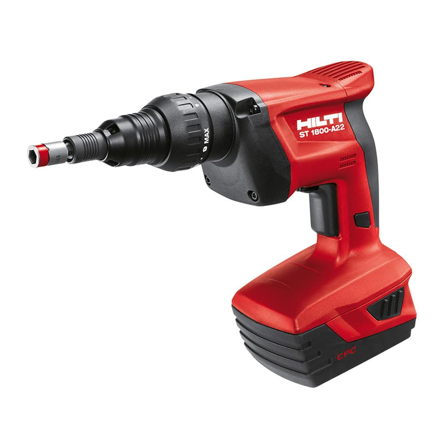 Hilti ST 1800-A22 Manuales