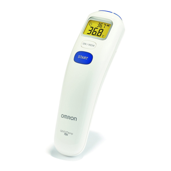 Omron Gentle Temp 720 Manual De Instrucciones