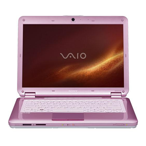 Sony VAIO VGN-CS100 Serie Manuales