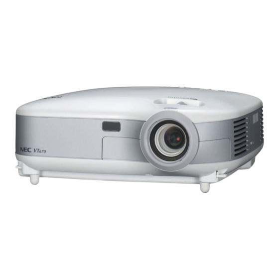 NEC VT670 Manual Del Usuario