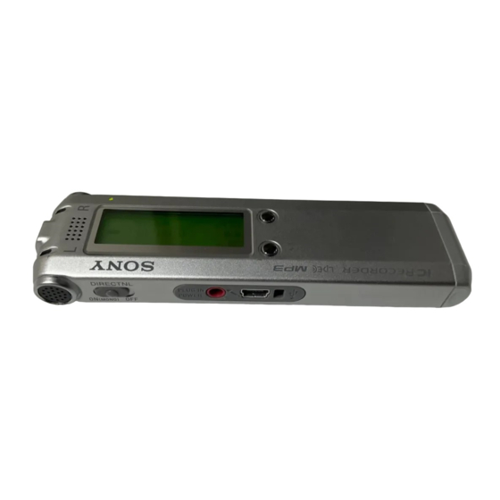 Sony ICD-SX68 Manual De Instrucciones
