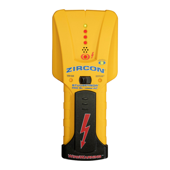 Zircon StudSensor Pro SL-AC Manual De Instrucciones