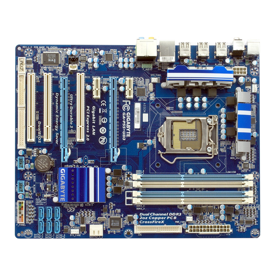 Gigabyte GA-P55-UD3 Manual De Usuario