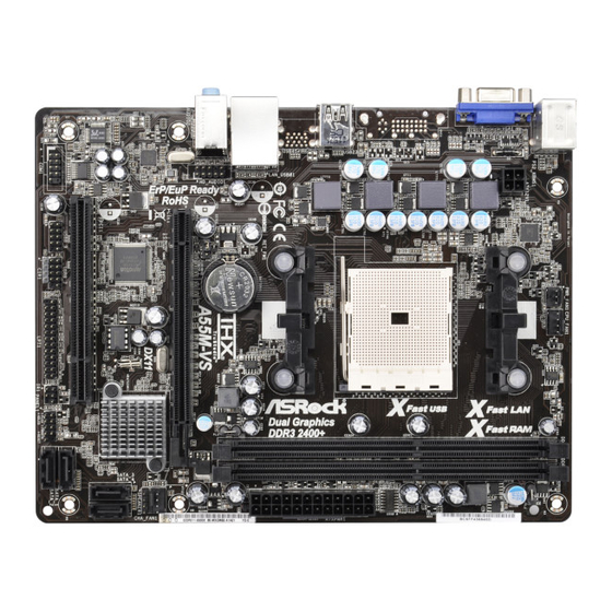 ASROCK A55M-VS Manual Del Usuario