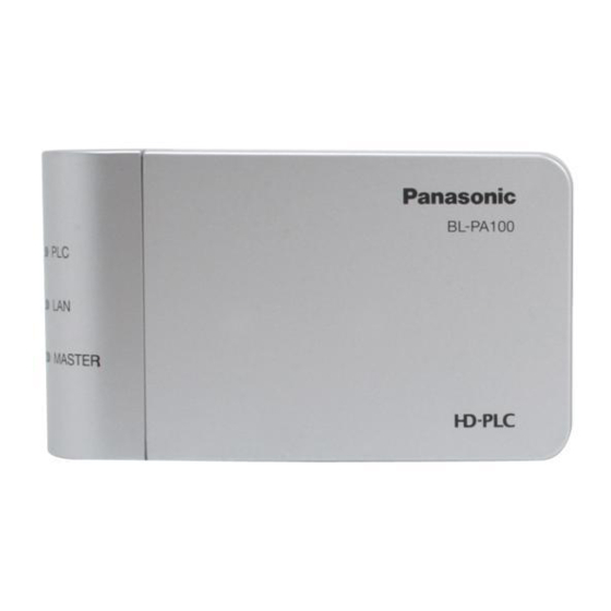 Panasonic BL-PA100KTCE Manual De Instrucciones