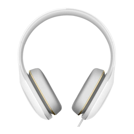 Xiaomi Mi Headphones Comfort Manual De Usuario