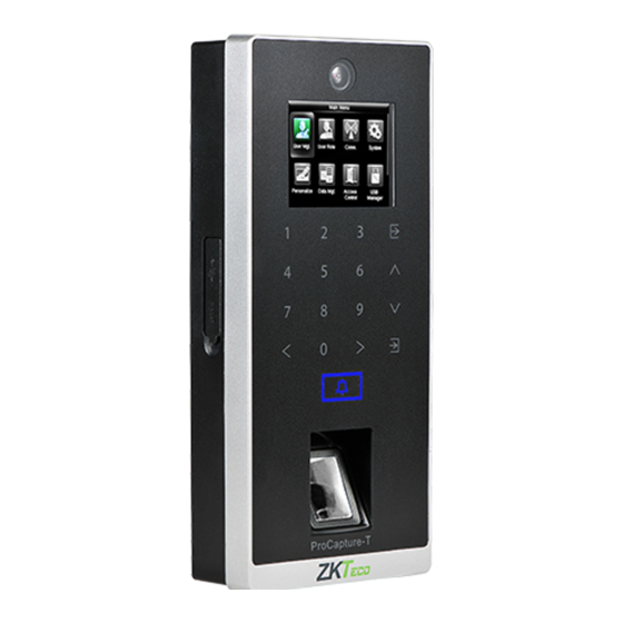 ZKTeco ProCapture-T Guia De Instalacion