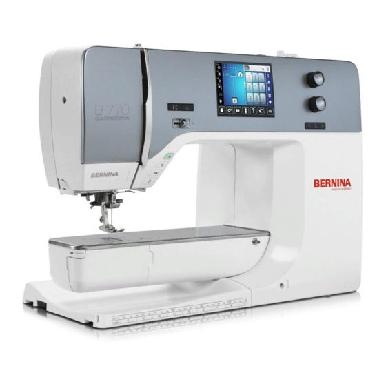 Bernina 770 QE Manual Del Usuario