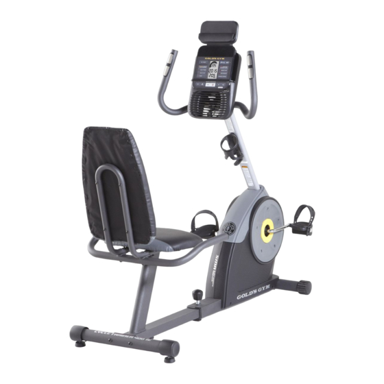 Gold's Gym CYCLE TRAINER 400 RI Manual Del Usuario