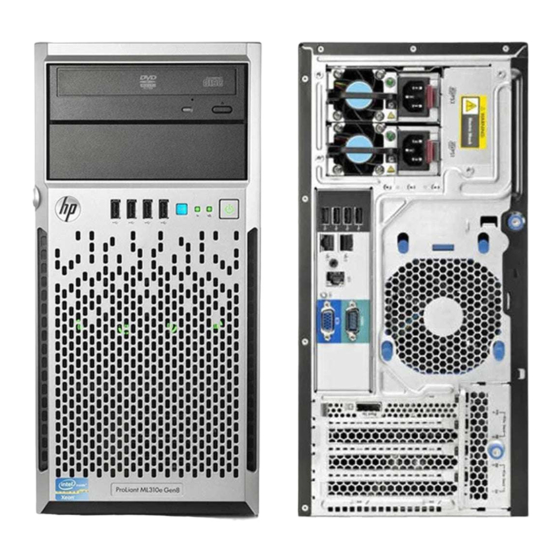 HP Enterprise ProLiant ML310e Gen8 v2 Guía De Usuario Del Servidor