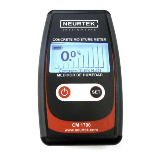 Neurtek CM 1700 Manual De Instrucciones