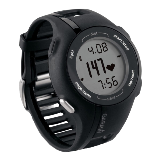 Garmin FORERUNNER 210 Guia De Inicio Rapido