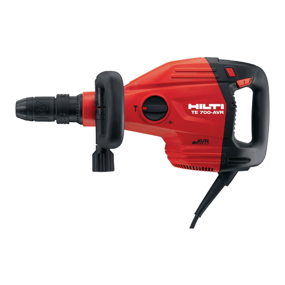 Hilti TE 700-AVR Manual De Instrucciones