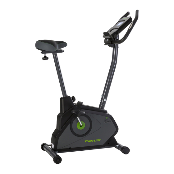 Tunturi Cardio Fit bike E30 Manual Del Usuario