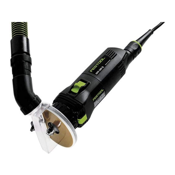 Festool OFK 500 Q Instrucciones De Servicio/Lista De Piezas De Repuesto