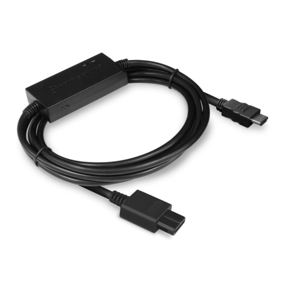 Hyperkin HDTV CABLE Guia De Inicio Rapido