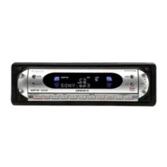 Sony CDX-R5810 Manual De Instrucciones