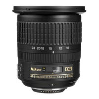 Nikon AF-S DX NIKKOR 10-24mm f/3.5-4.5G ED Manual Del Usuario